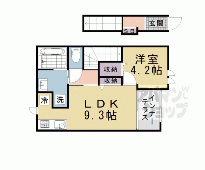 【イーストガーデン桂川】間取