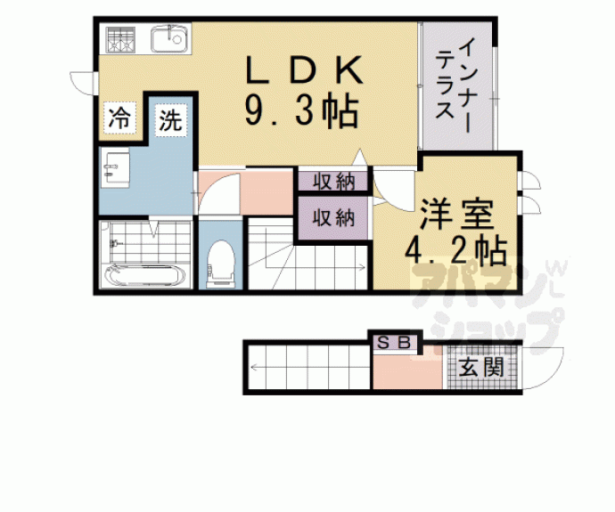 【イーストガーデン桂川】間取