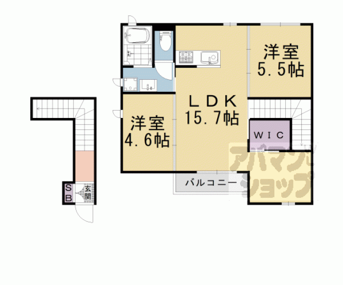 【シャーメゾン馬堀】間取