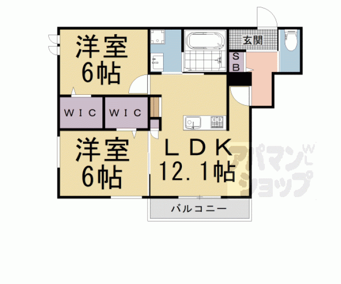 【ボレロ西山天王山】間取