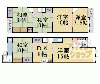 【上植野町御塔道貸家】