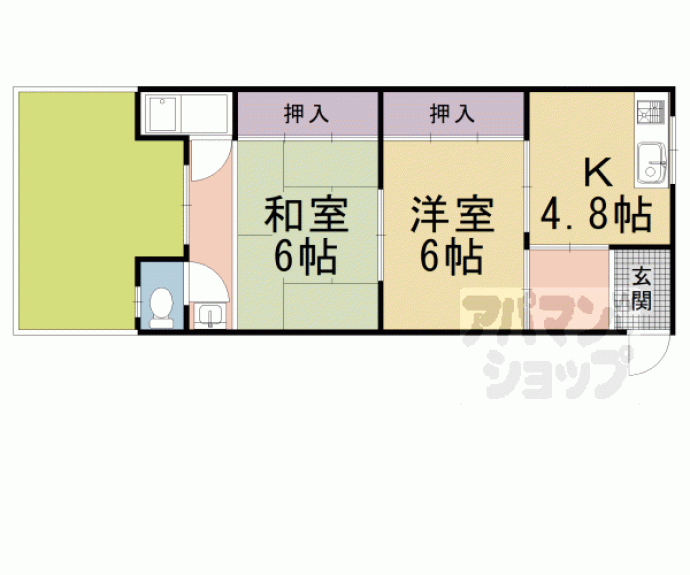 【松山マンション】間取