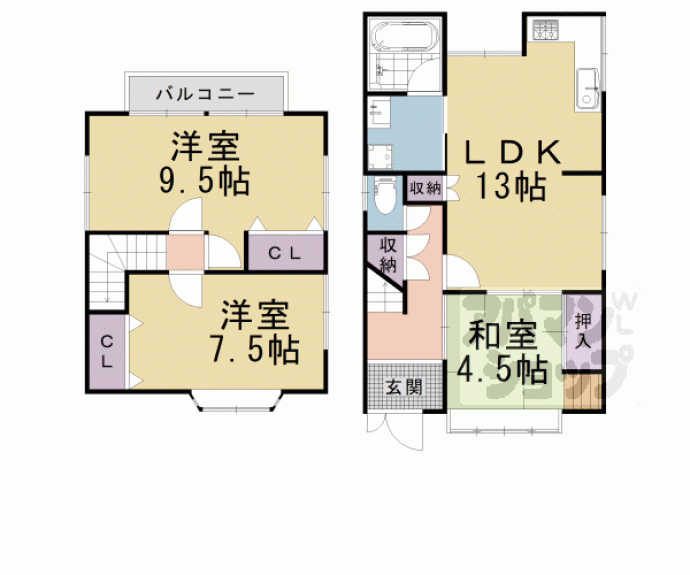 【天神３丁目貸家】間取