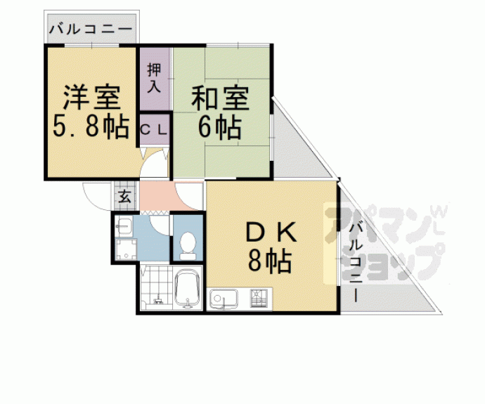 【カーディフ山田】間取