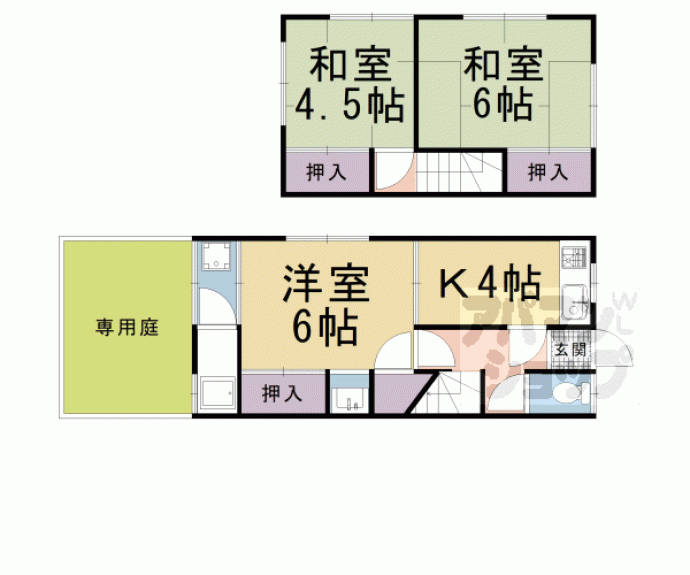 【寺戸町中村垣内貸家】間取