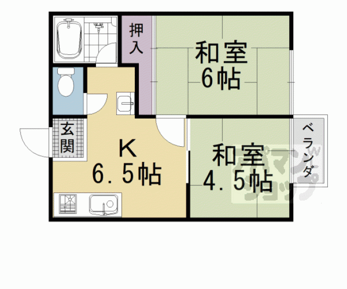 【ひまわりハイツⅠ】間取