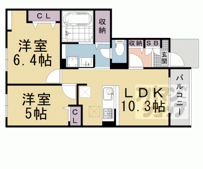 【カーサビアンカ】間取