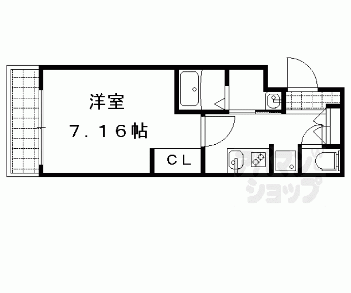 【Ａｐｐａｒｔａｍｅｎｔｏ北山】間取