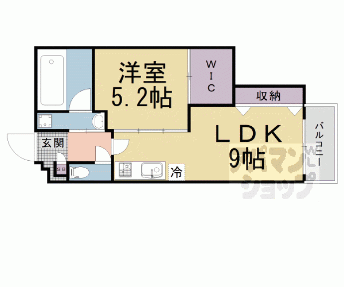 【Ａｐｐａｒｔａｍｅｎｔｏ鞍馬口】間取