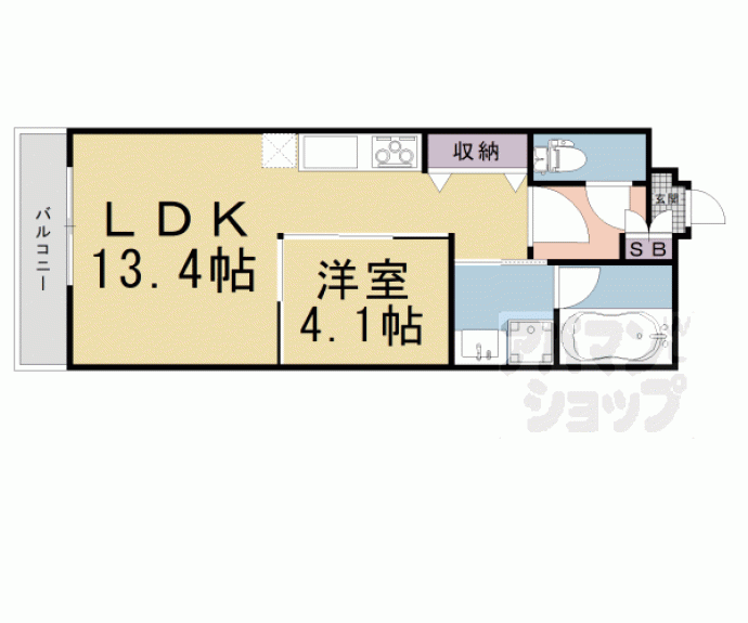 【Ａｐｐａｒｔａｍｅｎｔｏ鞍馬口】間取