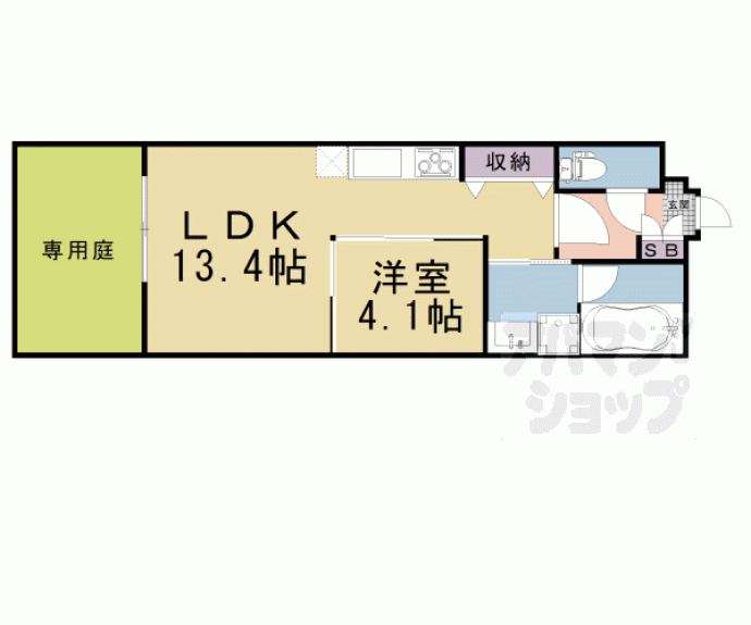 【Ａｐｐａｒｔａｍｅｎｔｏ鞍馬口】間取