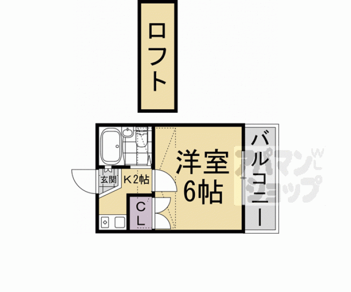 【山科第１５マンション】間取