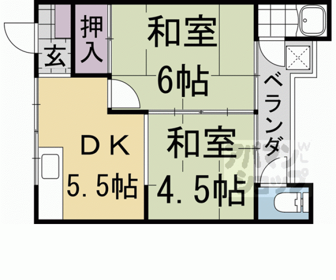 【ヴィラ白川】間取