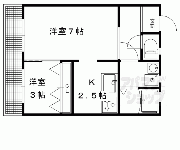 【ハイツ福田】間取