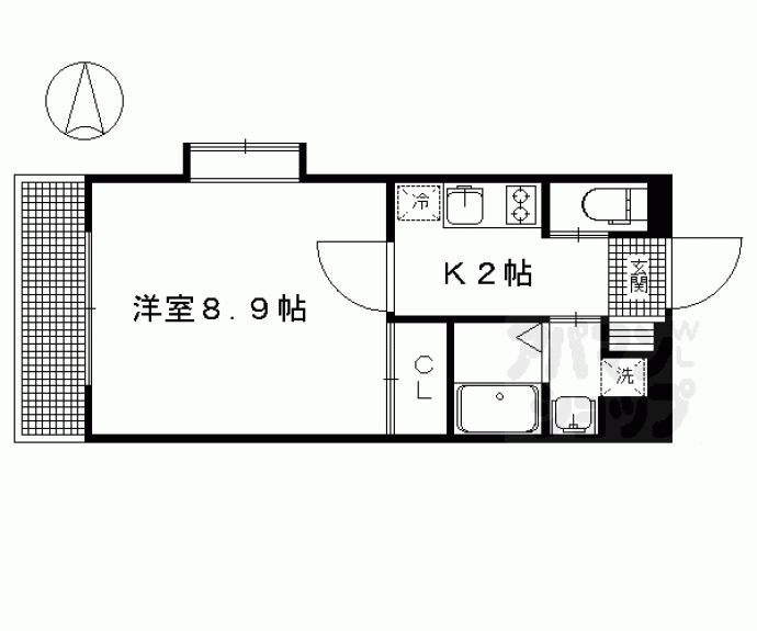 【岩倉中在地町マンション】間取