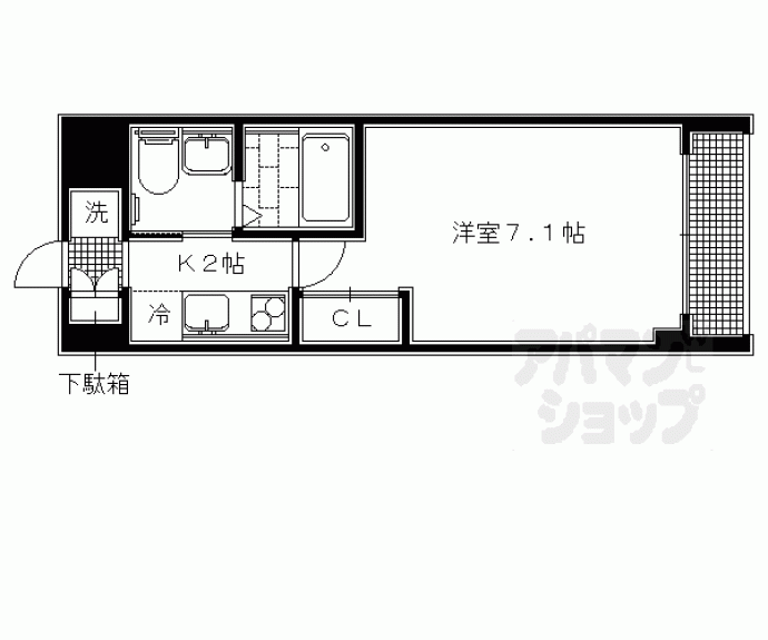 【Ｅフラット北白川】間取