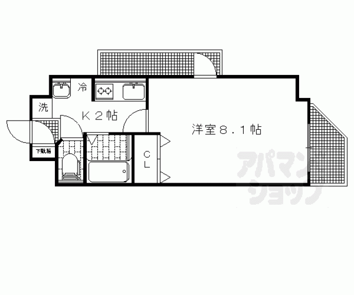 【ビートル北白川】間取