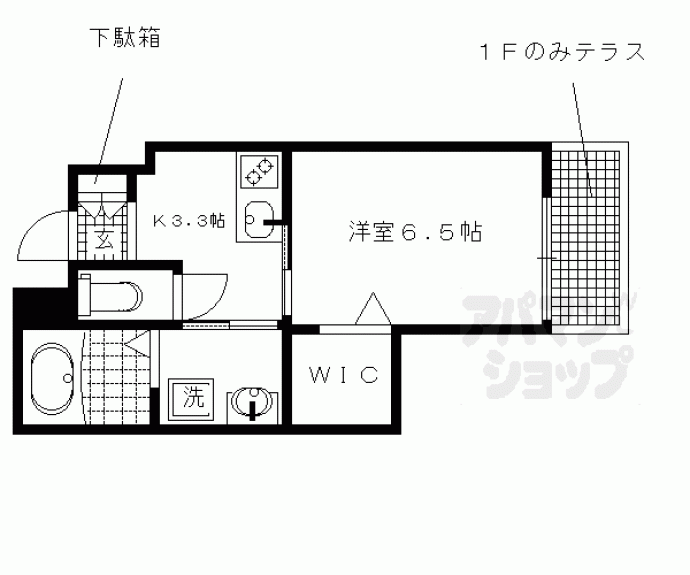 【シャーメゾン京】間取