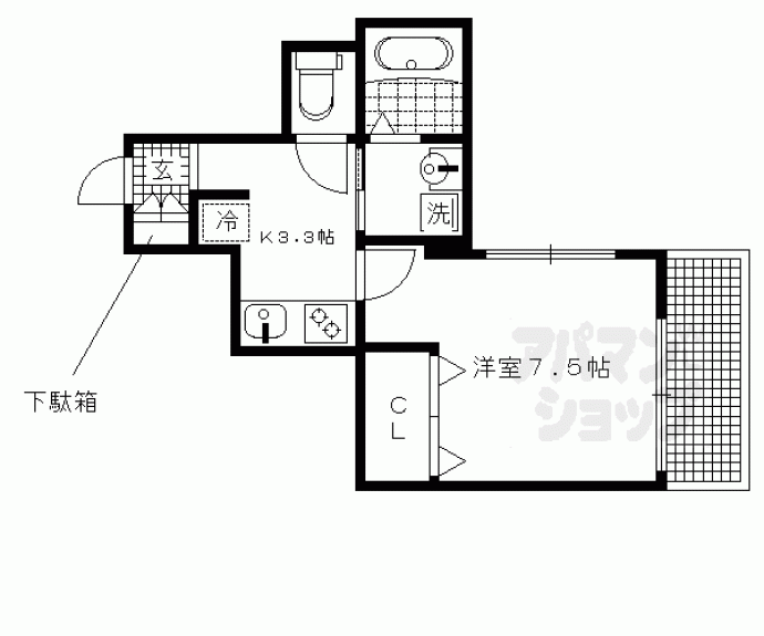 【シャーメゾン京】間取