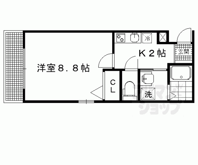 【Ｇｒａｎｇｅ京都岡崎】間取