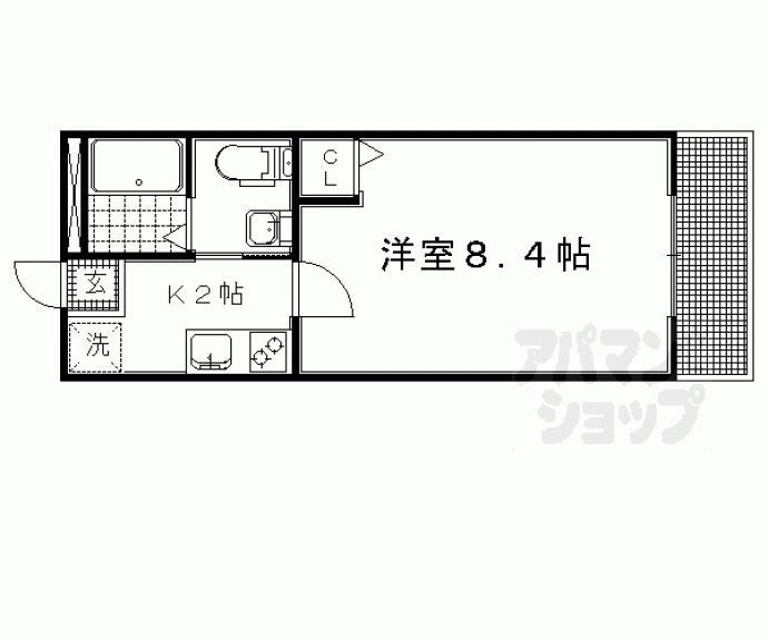 【サンフォレスト北白川】間取