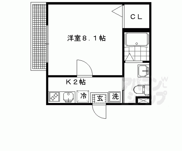 【サンフォレスト北白川】間取