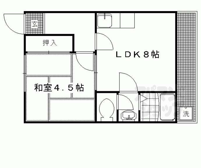 【北川会館】間取