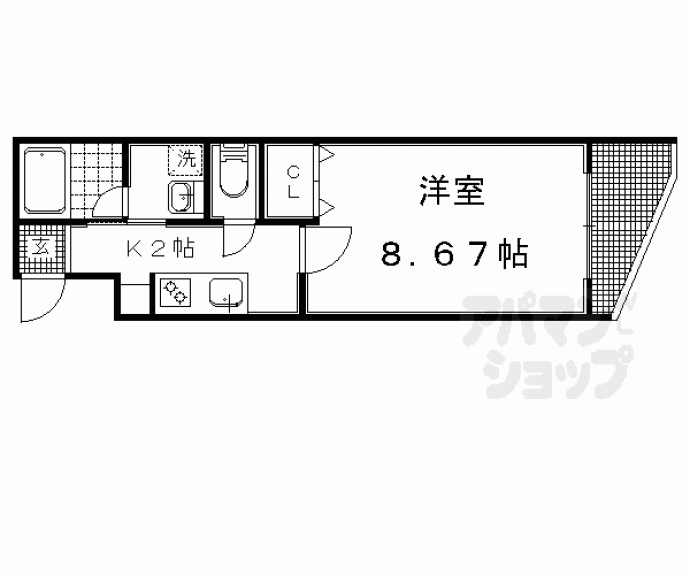 【ラ・メゾン・ド・ヒロコ】間取