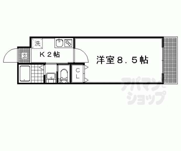 【ガーネット鞠小路】間取