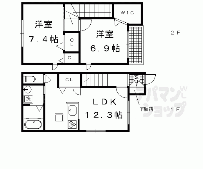 【クローネ北白川】間取