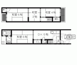 【田中大堰町貸家】