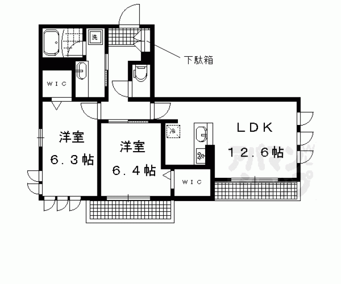 【クレール修学院】間取