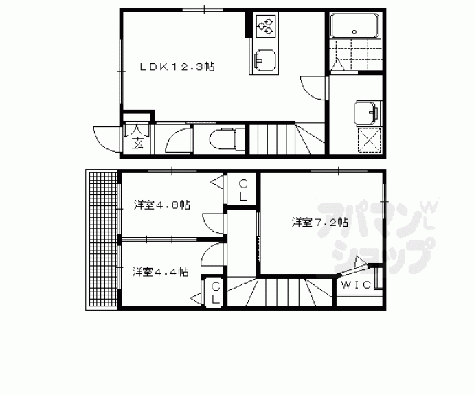 【シャーメゾン中大鷺】間取