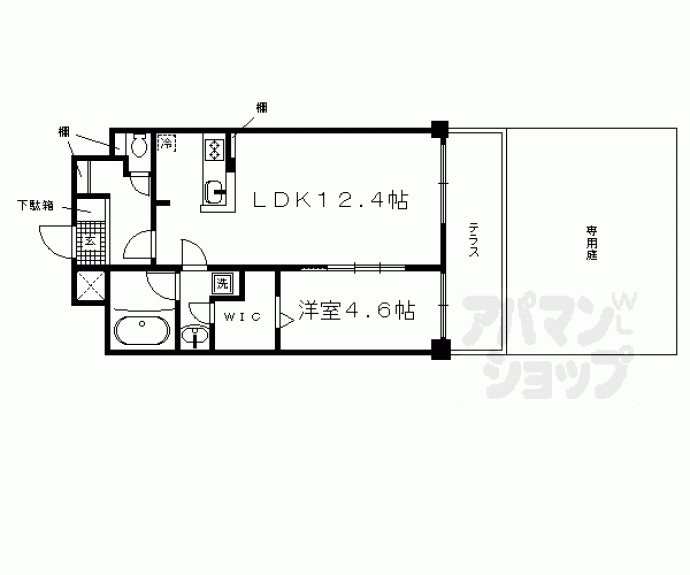 【グランデュア京　東一条】間取