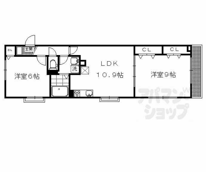 【ポルト　ボヌール】間取