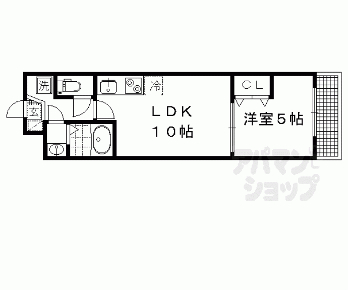 【サクシード宝ヶ池】間取