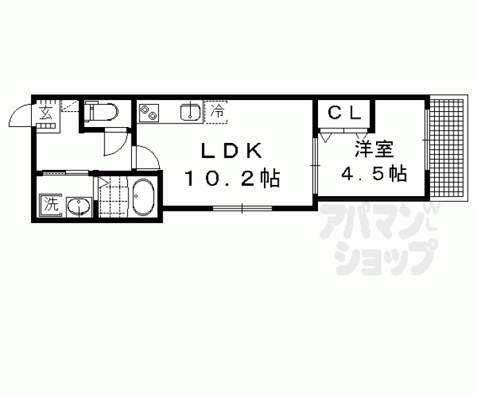 【サクシード宝ヶ池】間取