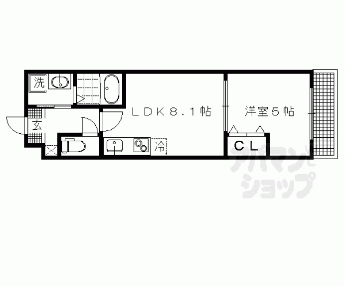 【サクシード宝ヶ池】間取