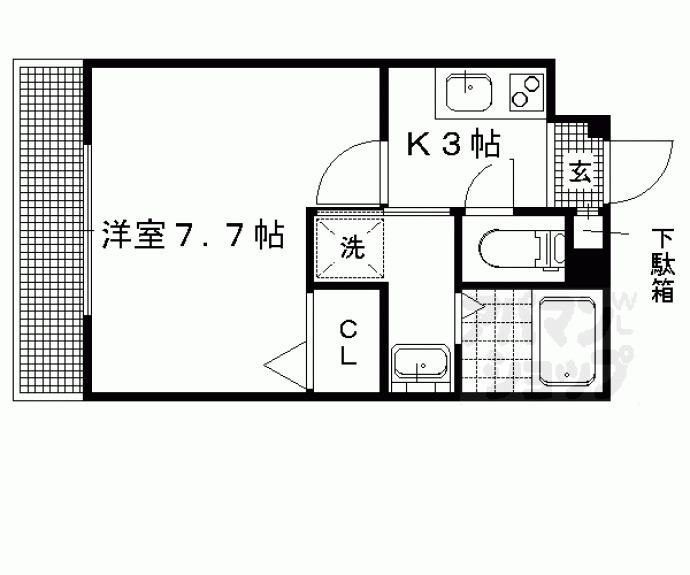 【シエルコート一乗寺】間取