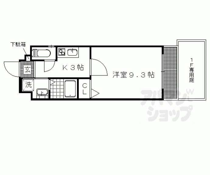 【シエルコート一乗寺】間取