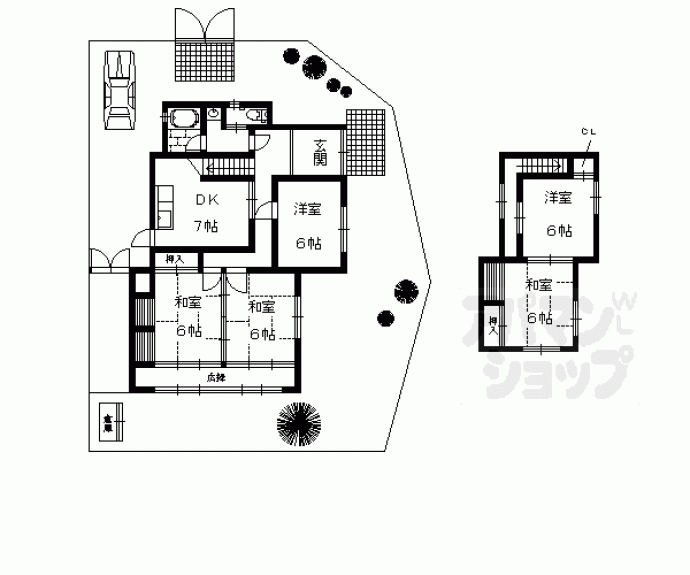 【岩倉忠在地町貸家３５９－４】間取