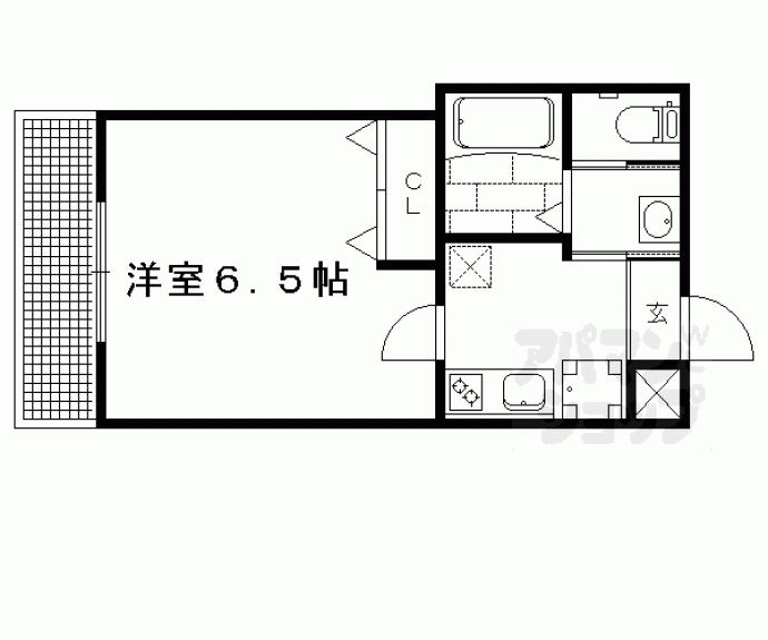 【エントランスライフ京大北】間取