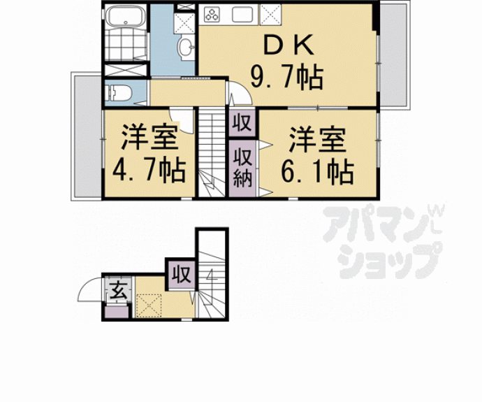 【エルメゾンリーブル】間取