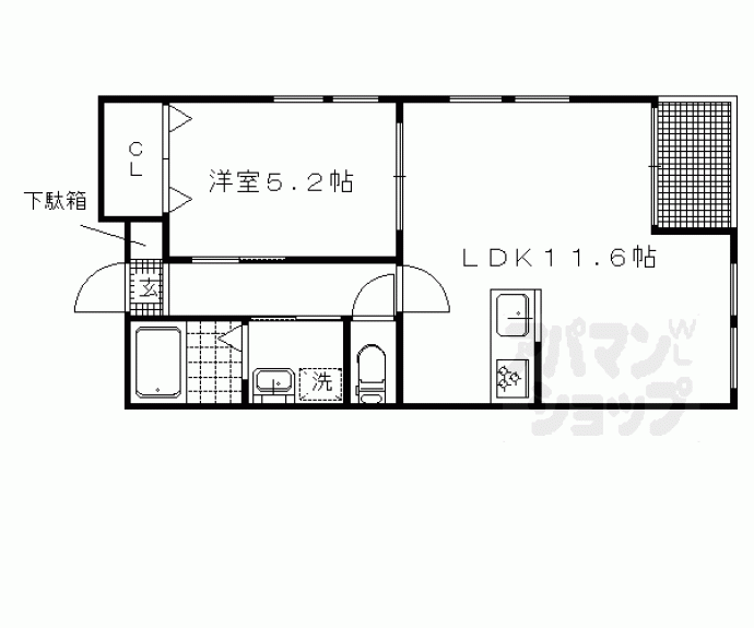 【ラバンクール銀閣寺】間取