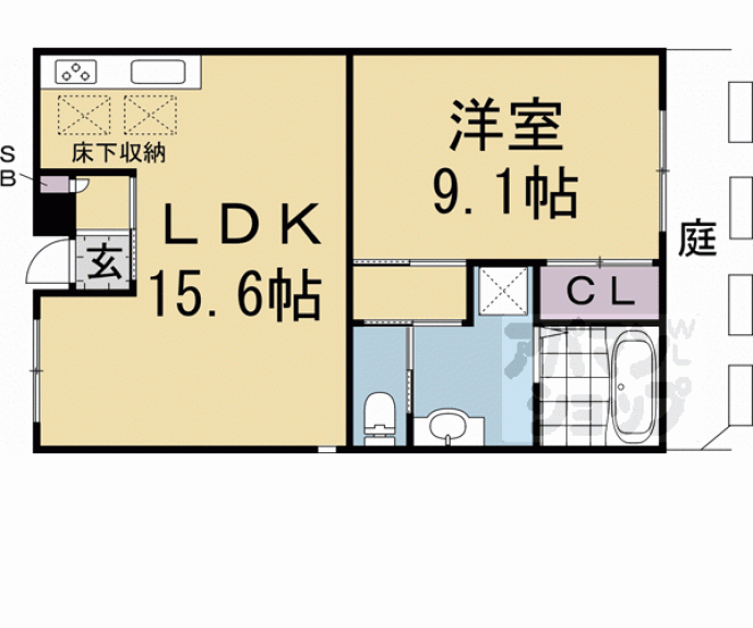 【ラバンクール銀閣寺】間取