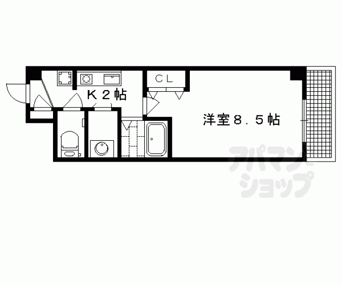 【ヘラクレス北白川】間取