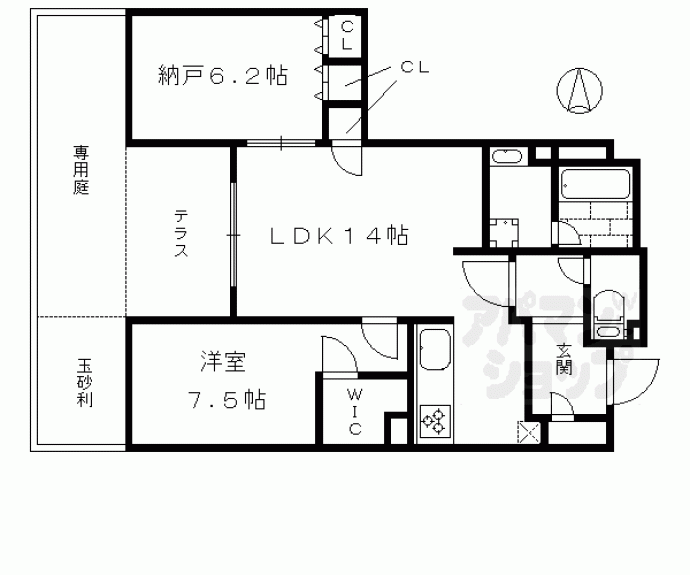 【プレージア京都聖護院ノ邸】間取