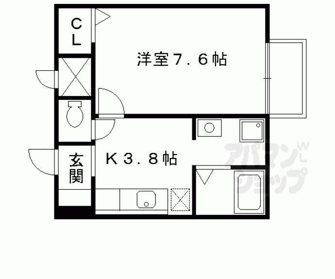 【セジュール大山崎】間取