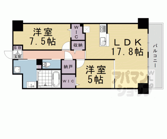 【京都六三館】間取