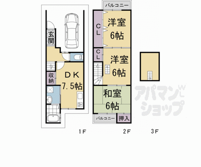 【松尾鈴川町貸家１５－１４】間取